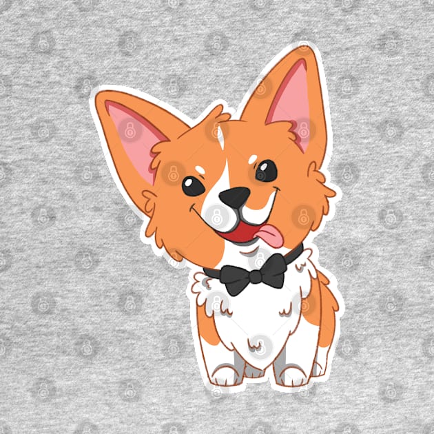 Pembroke Welsh Corgi Illustration by AWIllustration